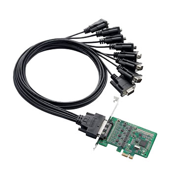 CP-118EL-A （8ポートRS-232/422/485 PCI Expressシリアルボード）