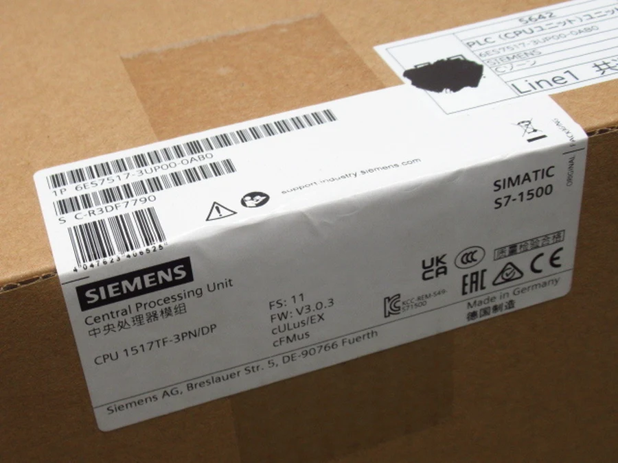 Siemens 6ES7517-3UP00-0AB0 純正未開封封印ラベル