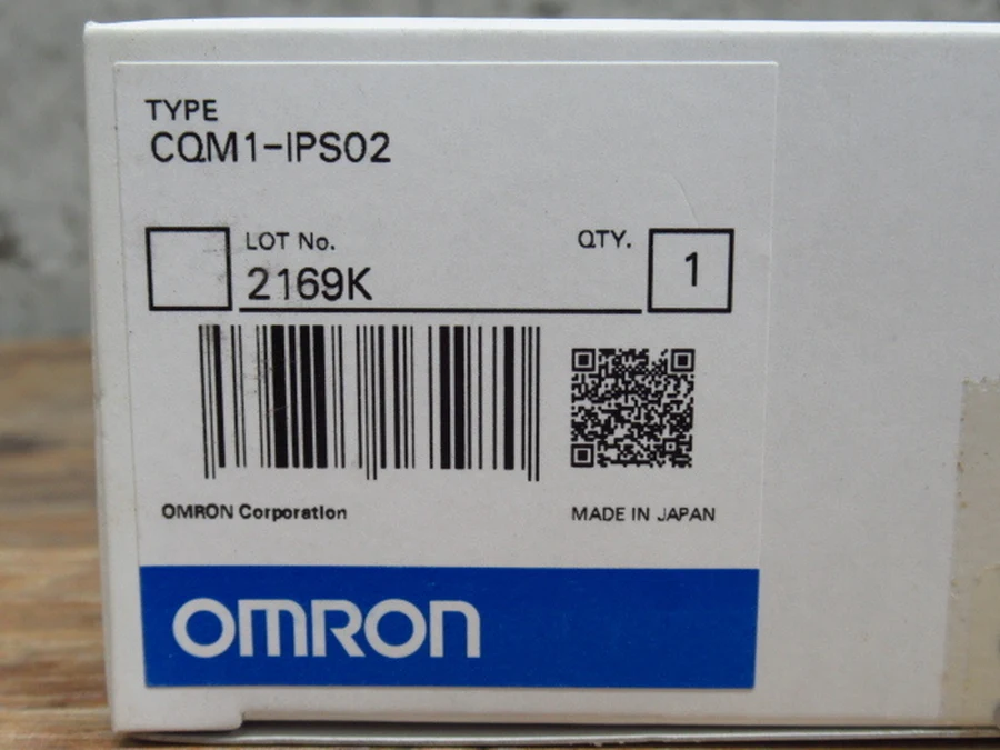 オムロン CQM1-IPS02 型番・ロットラベル