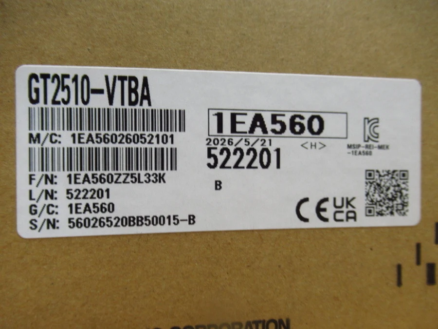 三菱電機 GT2510-VTBA 銘板ラベル