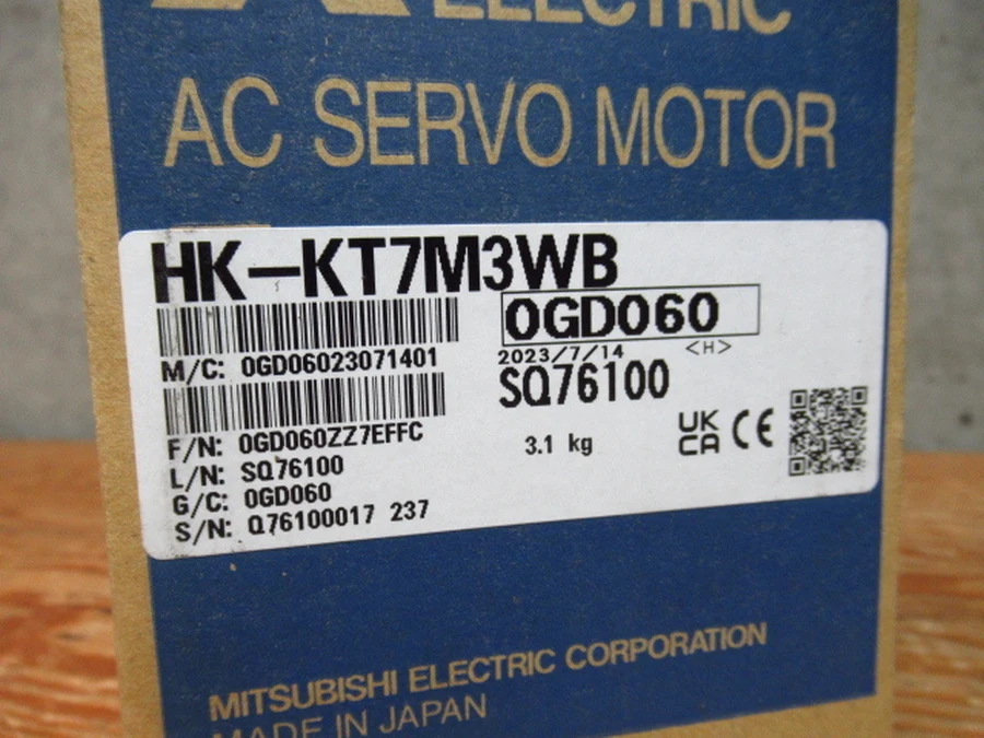 三菱電機 HK-KT7M3WB 元箱銘板ラベル