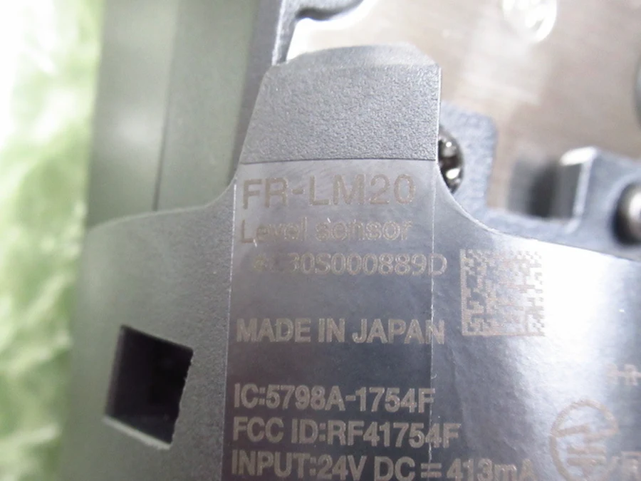 キーエンス FR-LM20 製品銘板・型番刻印・シリアルNo