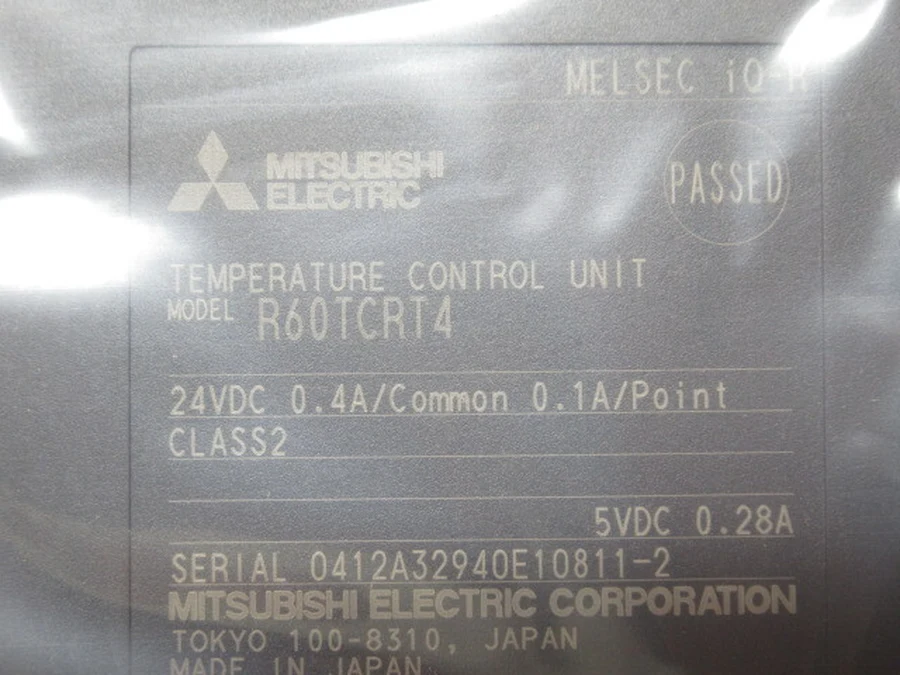 三菱電機 R60TCRT4 本体側面板印字・型番銘板