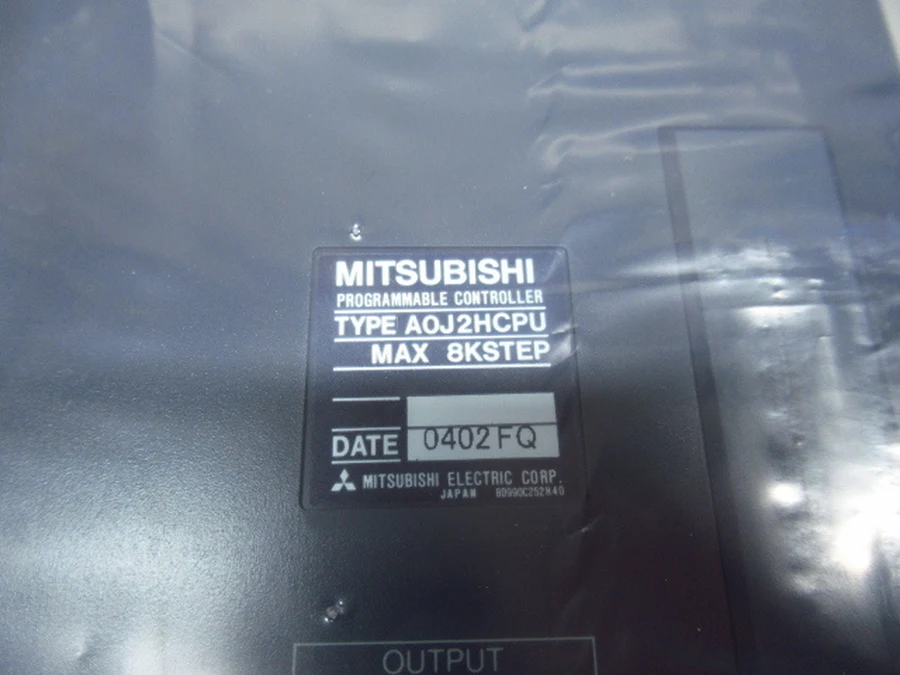 三菱電機 A0J2HCPU 本体銘板・製造ロット・8KSTEP刻印