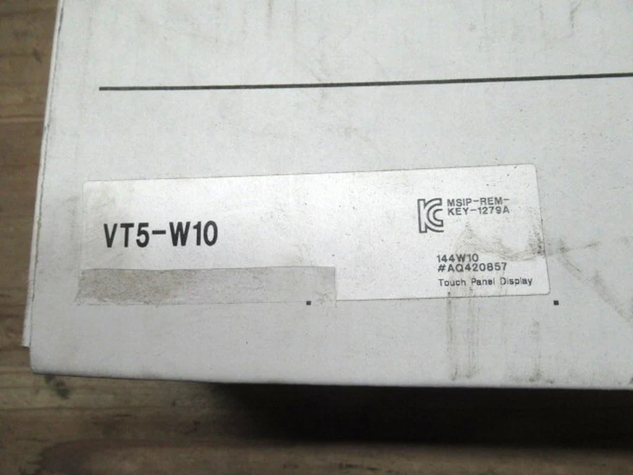 キーエンス VT5-W10 外箱銘板・シリアルNo・モデル表記